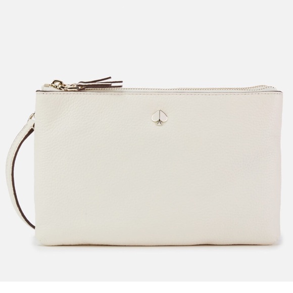 Kate Spade New York Women's Polly Medium Double Gusset Cross Body Bag off White - Picture 4 of 16